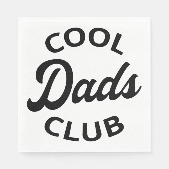 Cooler Vater Club I Serviette (Vorderseite)
