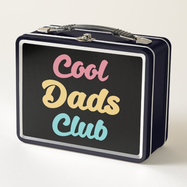 Cooler Vater Club II Metall Brotdose (Vorderseite)