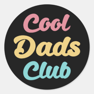 Cooler Vater Club II Runder Aufkleber