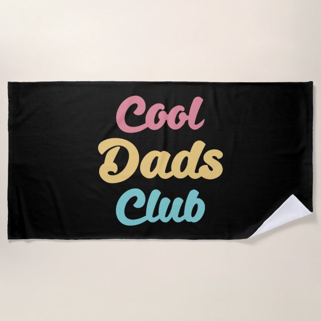 Cooler Vater Club II Strandtuch (Vorderseite)