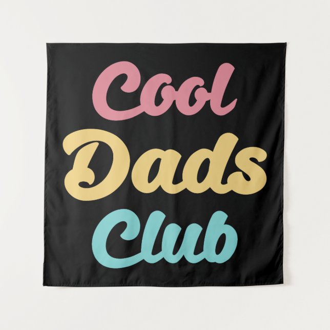 Cooler Vater Club II Wandteppich (Vorderseite)