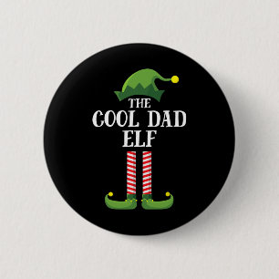 Cooler Vater Elf Matching Familiengruppe Weihnacht Button