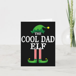 Cooler Vater Elf Matching Familiengruppe Weihnacht Karte