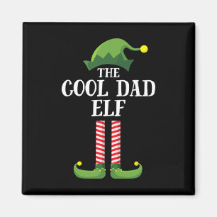 Cooler Vater Elf Matching Familiengruppe Weihnacht Magnet