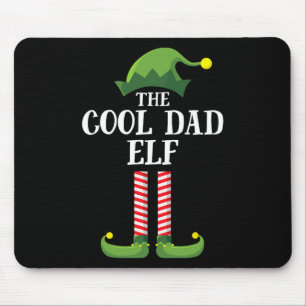 Cooler Vater Elf Matching Familiengruppe Weihnacht Mousepad