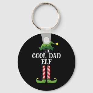 Cooler Vater Elf Matching Familiengruppe Weihnacht Schlüsselanhänger