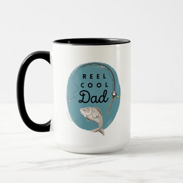 Cooler Vater Fischerei Tasse (Links)