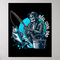 Cooler Vater Funny Skeleton Fishing Vater Vater's