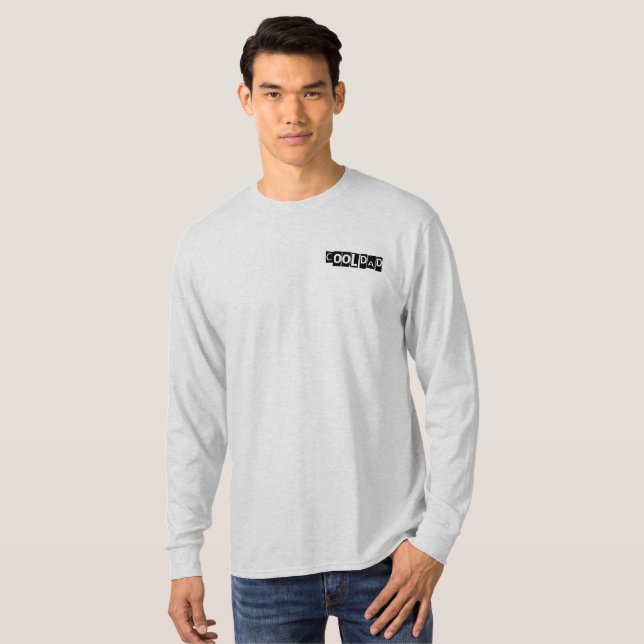 Cooler Vater Funny Typografy Modern T-Shirt (Vorne ganz)