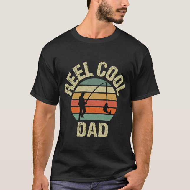 Cooler Vater für die Fischerei T-Shirt (Vorderseite)