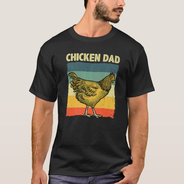 Cooler Vater für Männer Pater Hen Hühner Bauer T-Shirt (Vorderseite)