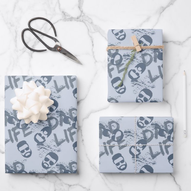 Cooler Vater Geschenkpapier Set (Vorderseite)