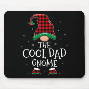 Cooler Vater Gnome Xmas Familie Matching Kariert C Mousepad