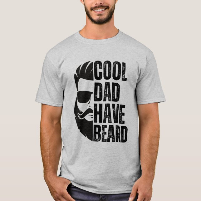 Cooler Vater hat Bart 2 T-Shirt (Vorderseite)