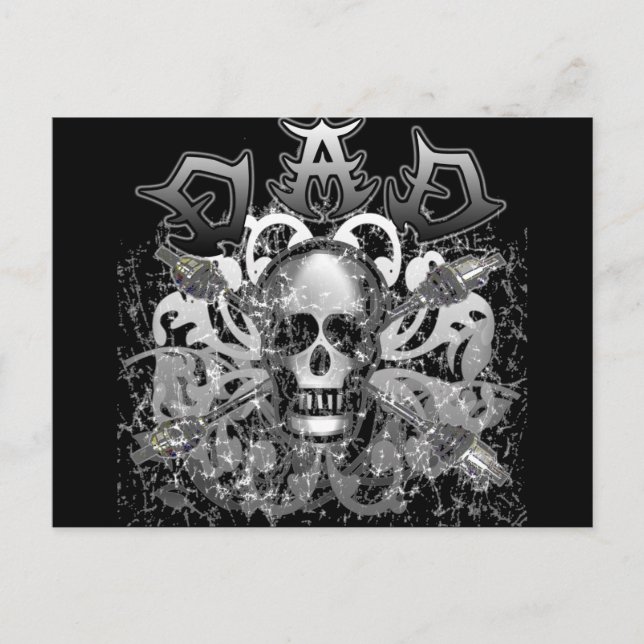 Cooler VATER in Schmiedeeisen und -geschenken Postkarte (Vorderseite)