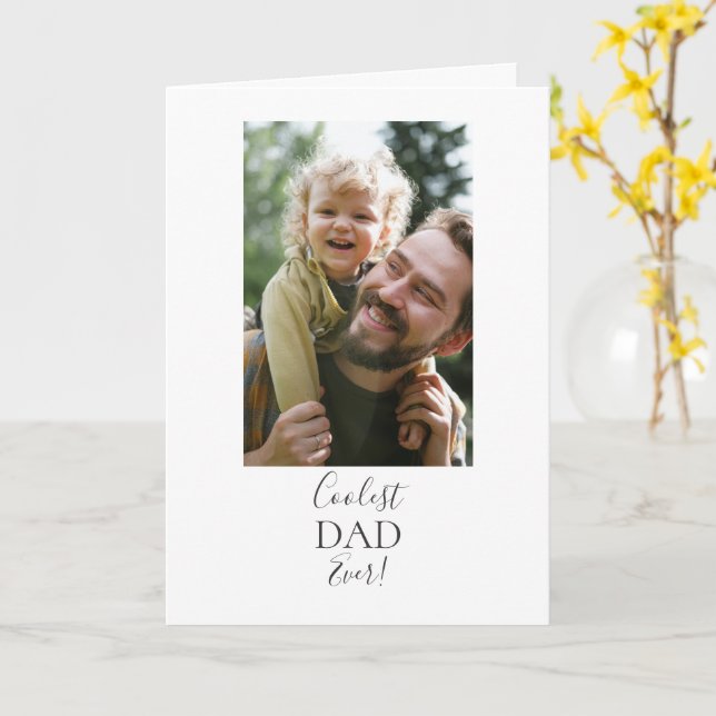 Cooler Vater je! Karte (Gelbe Blume)