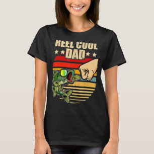 Cooler Vater Retro Fischen Vatertag Faustschlag T-Shirt