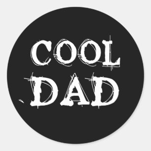 COOLER VATER RUNDER AUFKLEBER