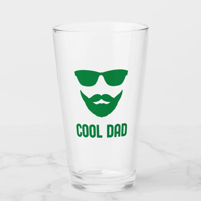Cooler Vater | Sie können die Grafikfarbe ändern Glas (Vorderseite)