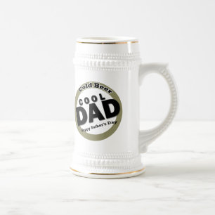 Cooler Vater Tag des Vaters Bierglas