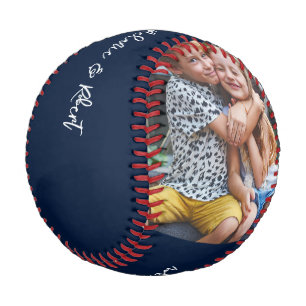 Cooler Vater Vatertag Kinderfotos Personalisiert Baseball