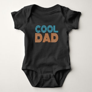 Cooler Vater Vatertag Neon Typografie   Bodysuit Baby Strampler