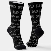 Cooler Vater Word Black Gray Typografy Pattern