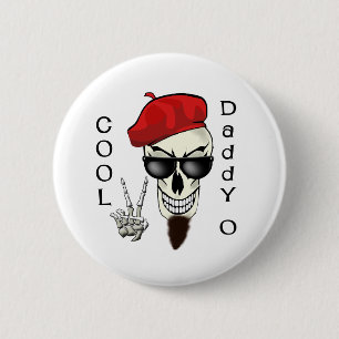 Cooler Vati - Obeatnik-Schädel Button