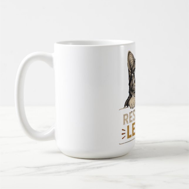 Cooler Vektor-Cat mit Sonnenbrille – Spaß Kaffeetasse (Links)