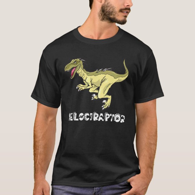 Cooler Velociraptor Dinosaur Dino Saurus Reptile C T-Shirt (Vorderseite)