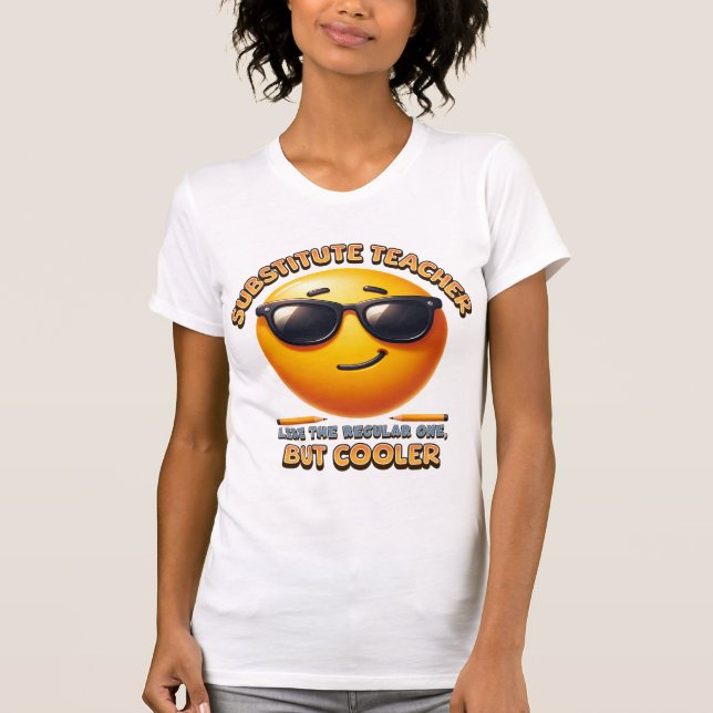 Cooler Vertretungslehrer T-Shirt (Vorderseite)