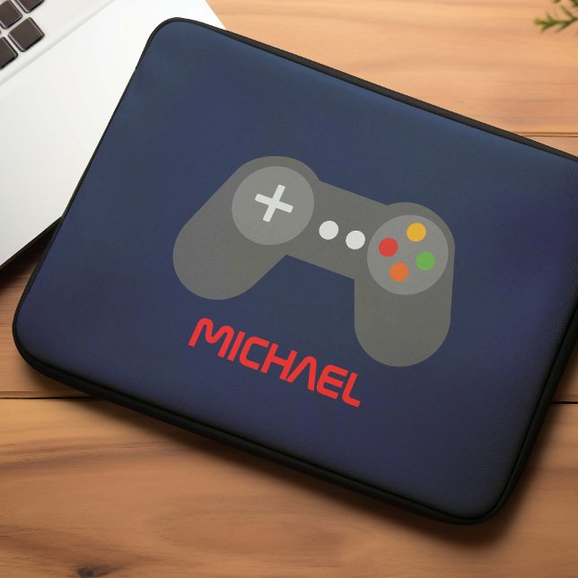 Cooler Videospielcontroller Kids Personalisiert Laptopschutzhülle (Von Creator hochgeladen)