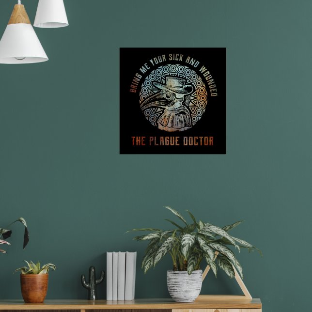 Cooler Vintage-Pestdoktor   Poster (Wohnzimmer 1)