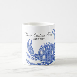Cooler Vintager blaue Kaffeetasse