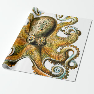 Cooler Vintager Kraken Geschenkpapier