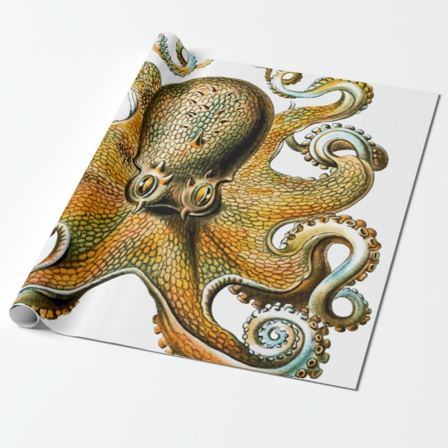 Cooler Vintager Kraken Geschenkpapier (Ungerollt)