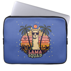 Cooler Vintager Retro Llama Squad Laptopschutzhülle