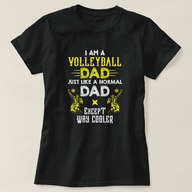Cooler Volleyball-Papa T-Shirt (Design vorne)