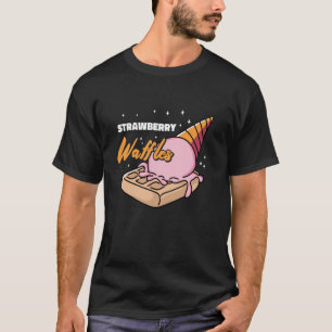 Cooler Waffel-Spruch - Professionelle Erdbeeren-Wa T-Shirt