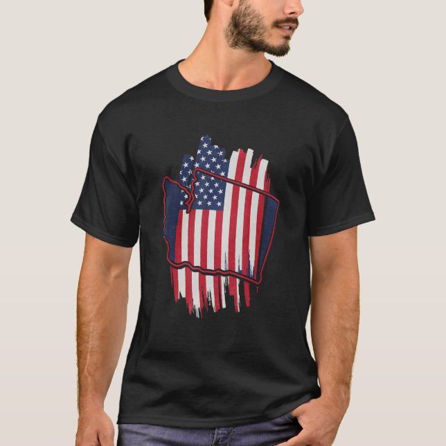 Cooler Washingtoner Staat 1 T-Shirt (Vorderseite)