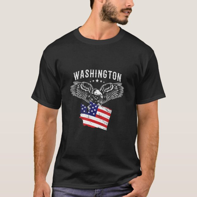 Cooler Washingtoner Staat 3 T-Shirt (Vorderseite)