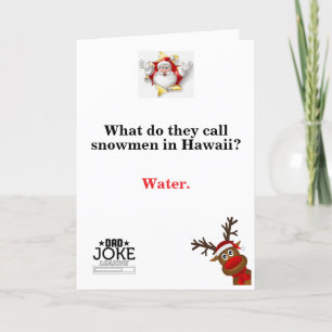 Cooler Weihnachts-Vater Joke Feiertagskarte