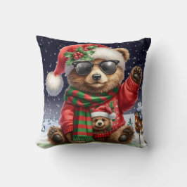 Cooler Weihnachtsbär Kissen