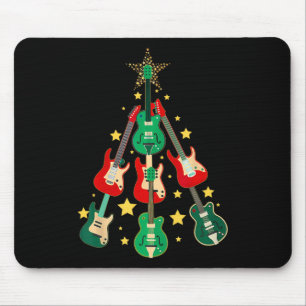 Cooler Weihnachtsbaum für Gitarrenliebhaber Weihna Mousepad