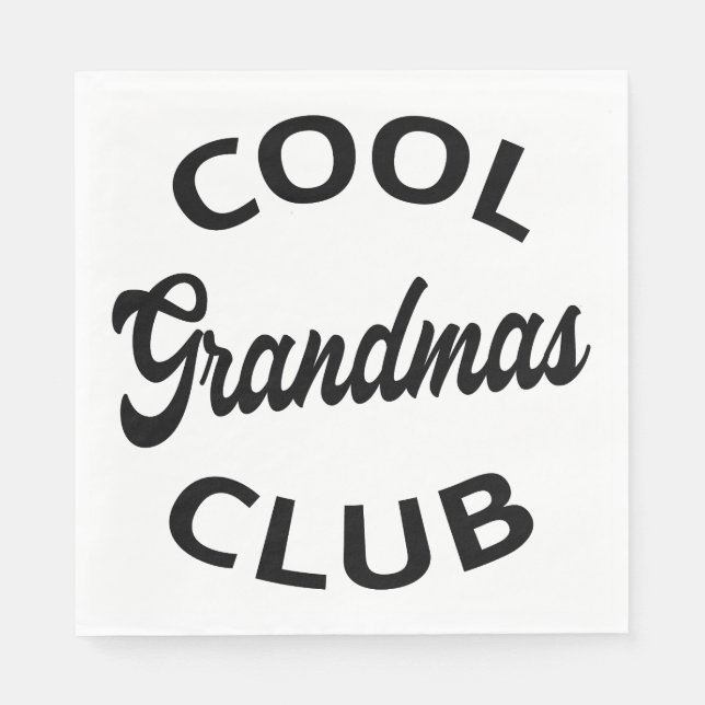 Cooler Weihnachtsclub I Serviette (Vorderseite)