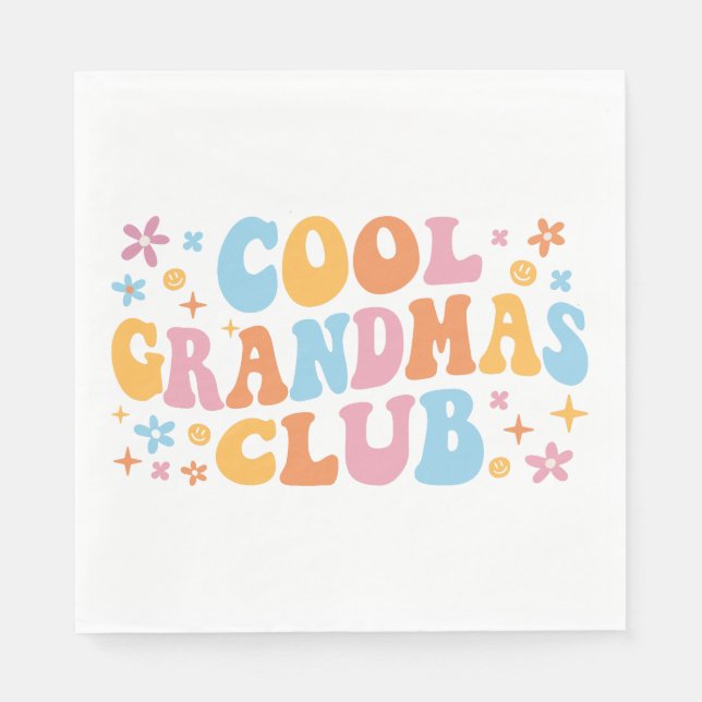 Cooler Weihnachtsclub III Serviette (Vorderseite)