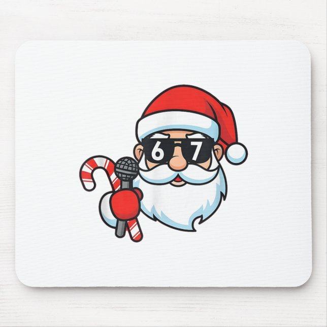Cooler Weihnachtsmann 67 Weihnachten  Mousepad (Vorne)