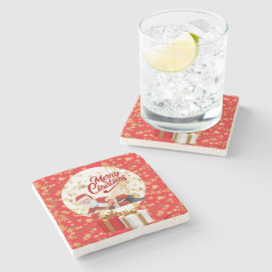 Cooler Weihnachtsmann-Feiertag zu Weihnachten 🎅 Steinuntersetzer