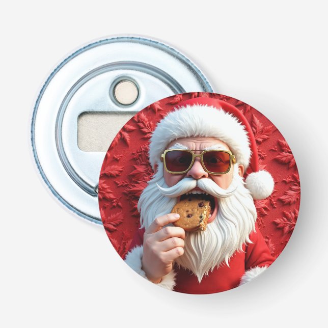 Cooler Weihnachtsmann Flaschenöffner (Vorderseite)