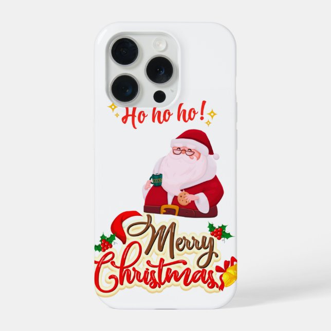 Cooler Weihnachtsmann iPhone Hülle (Rückseite)